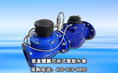 垂直螺翼可拆式智能水表